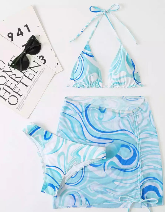 Infinite Swim '22 island blue 3 Piece Bikini